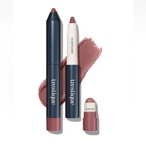 TRESTIQUE Matte Lip Crayon + Balm Florence fig